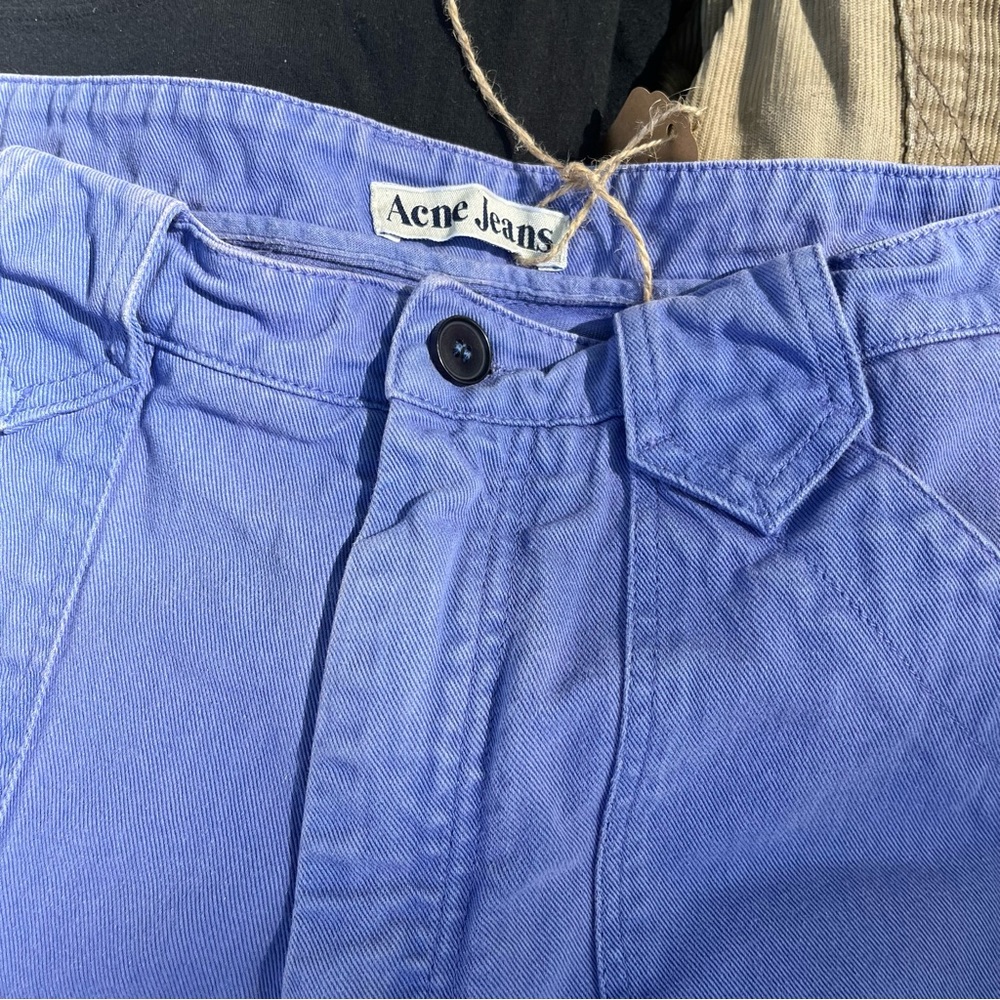 PURPLE ACNE JEAN SHORTS - Vintage